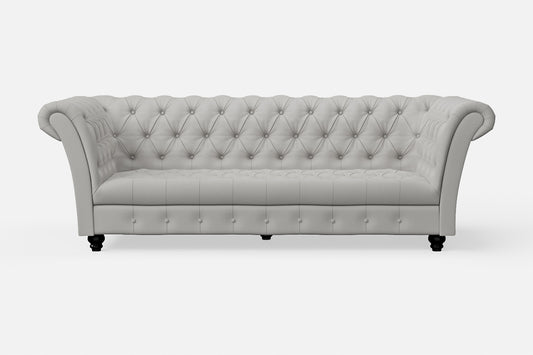 Civita 3 Seater Sofa White Leather