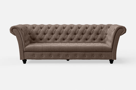 Civita 3 Seater Sofa Caramel Linen Fabric