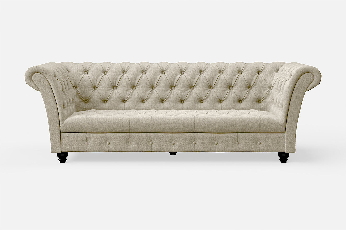 Civita 3 Seater Sofa Cream Linen Fabric