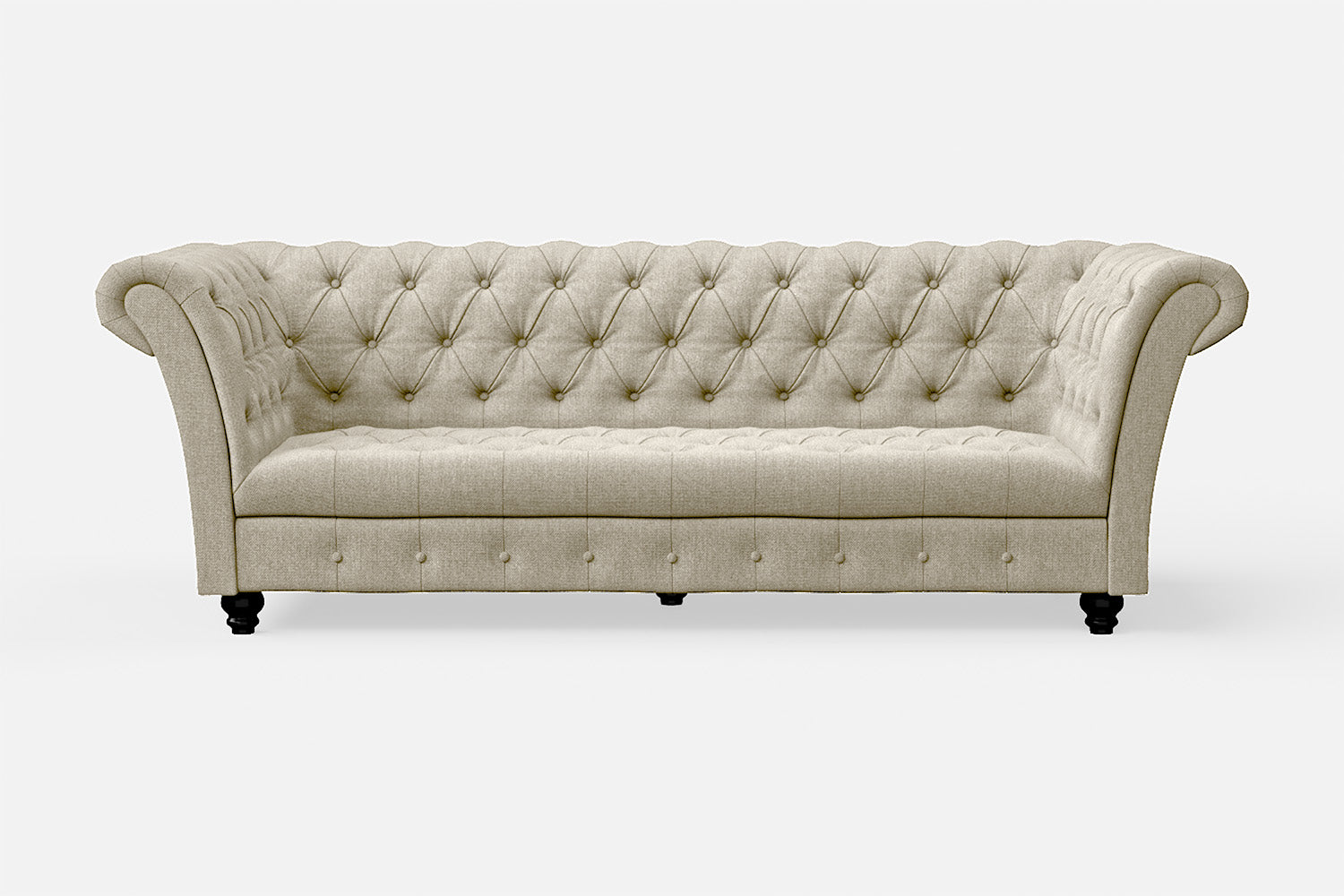 Civita 3 Seater Sofa Cream Linen Fabric