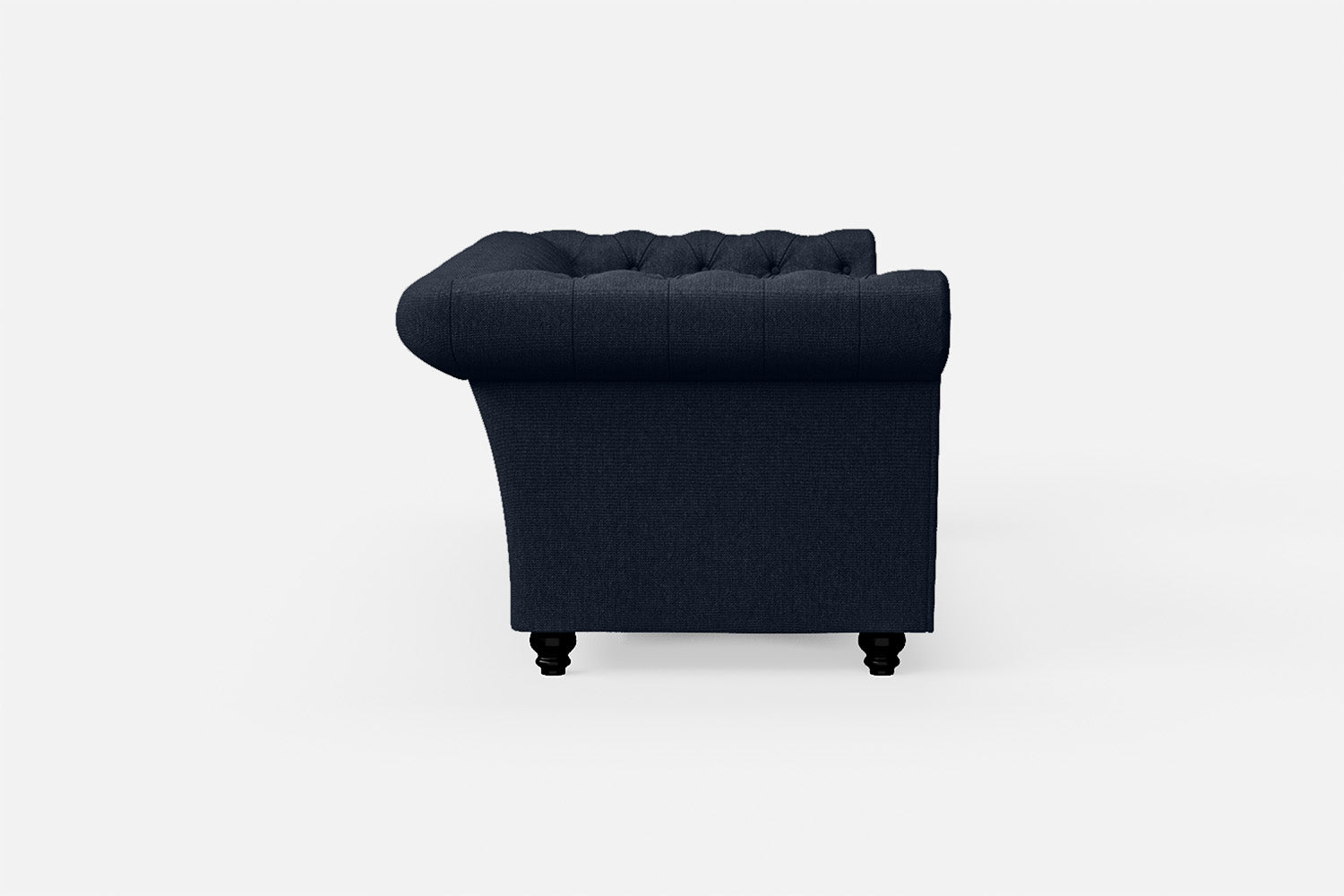 Civita 3 Seater Sofa Dark Blue Linen Fabric