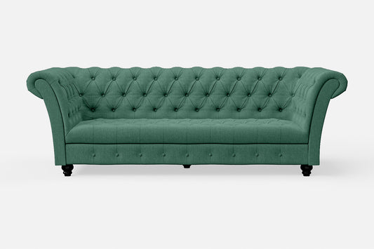 Civita 3 Seater Sofa Mint Green Linen Fabric