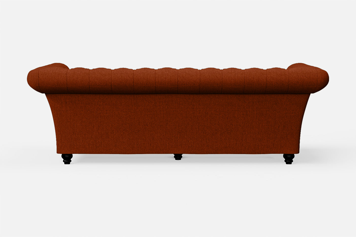 Civita 3 Seater Sofa Orange Linen Fabric