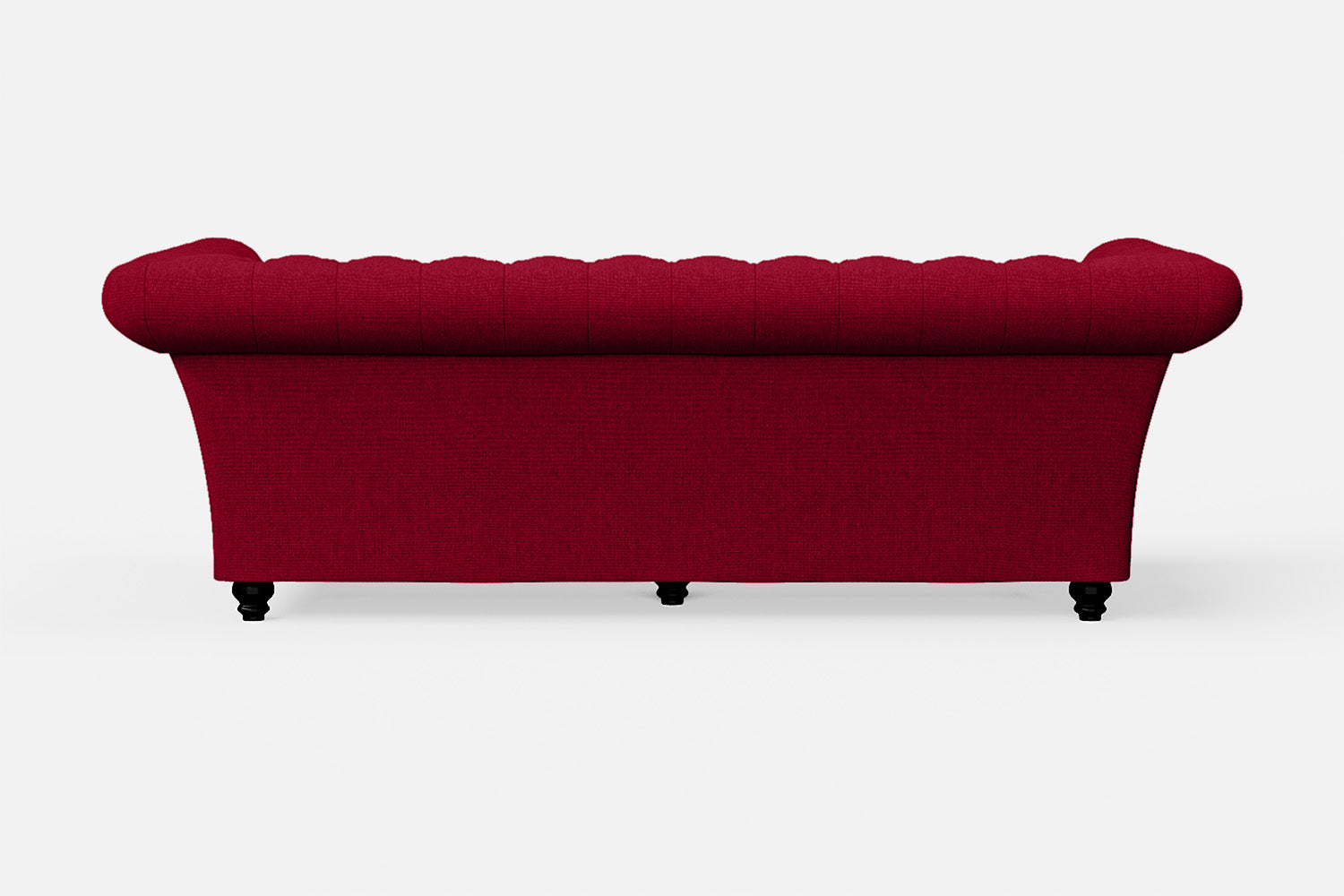 Civita 3 Seater Sofa Red Linen Fabric