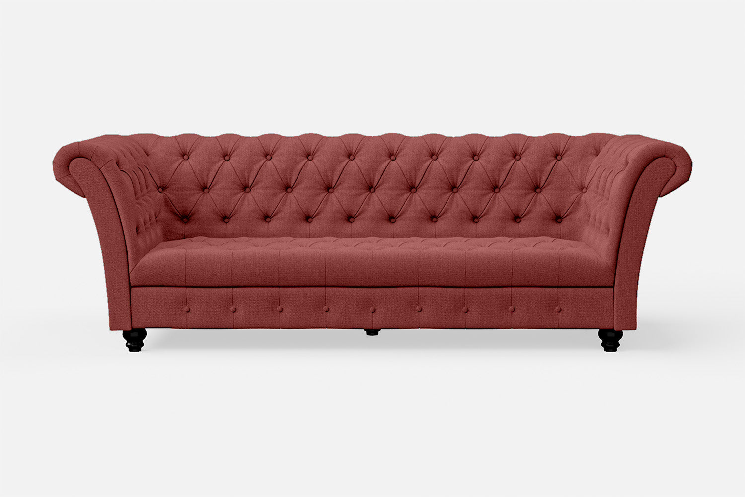 Civita 3 Seater Sofa Rose Pink Linen Fabric