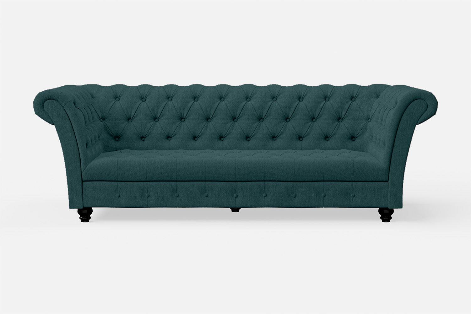 Civita 3 Seater Sofa Teal Linen Fabric