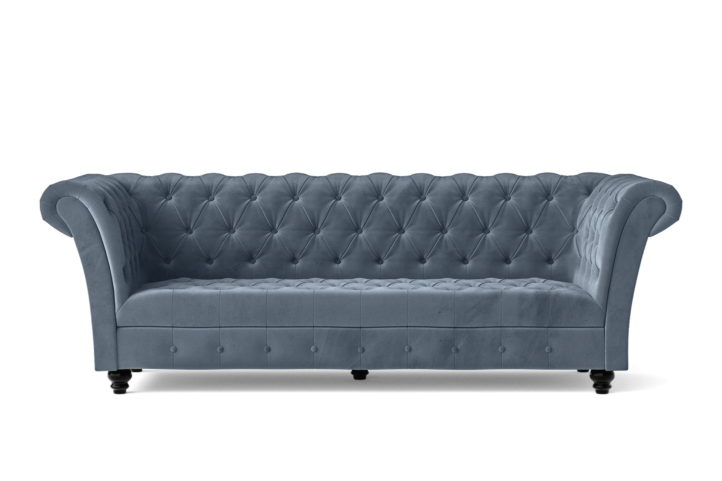 Civita 3 Seater Sofa Baby Blue Velvet