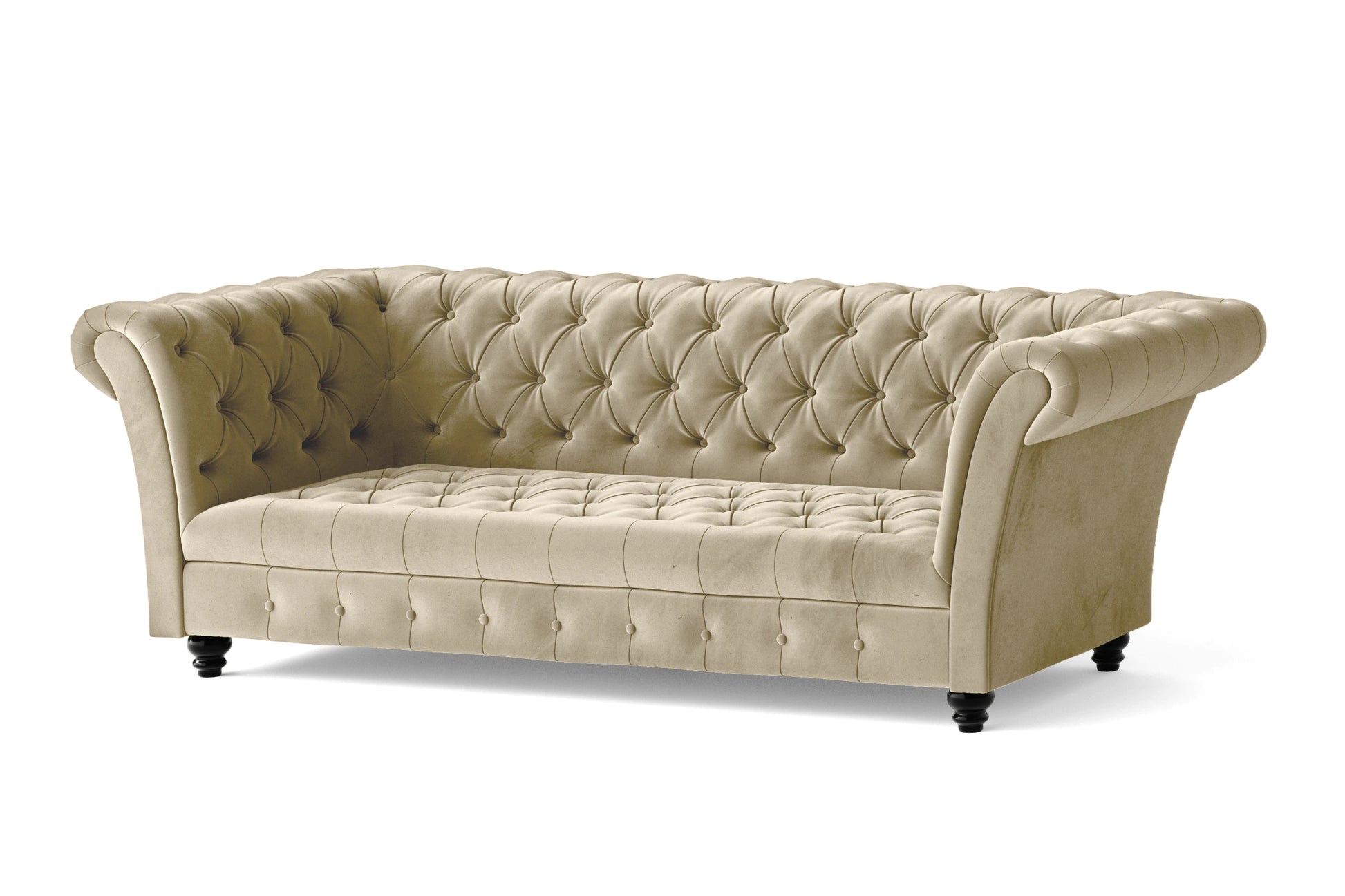 Civita 3 Seater Sofa Cream Velvet