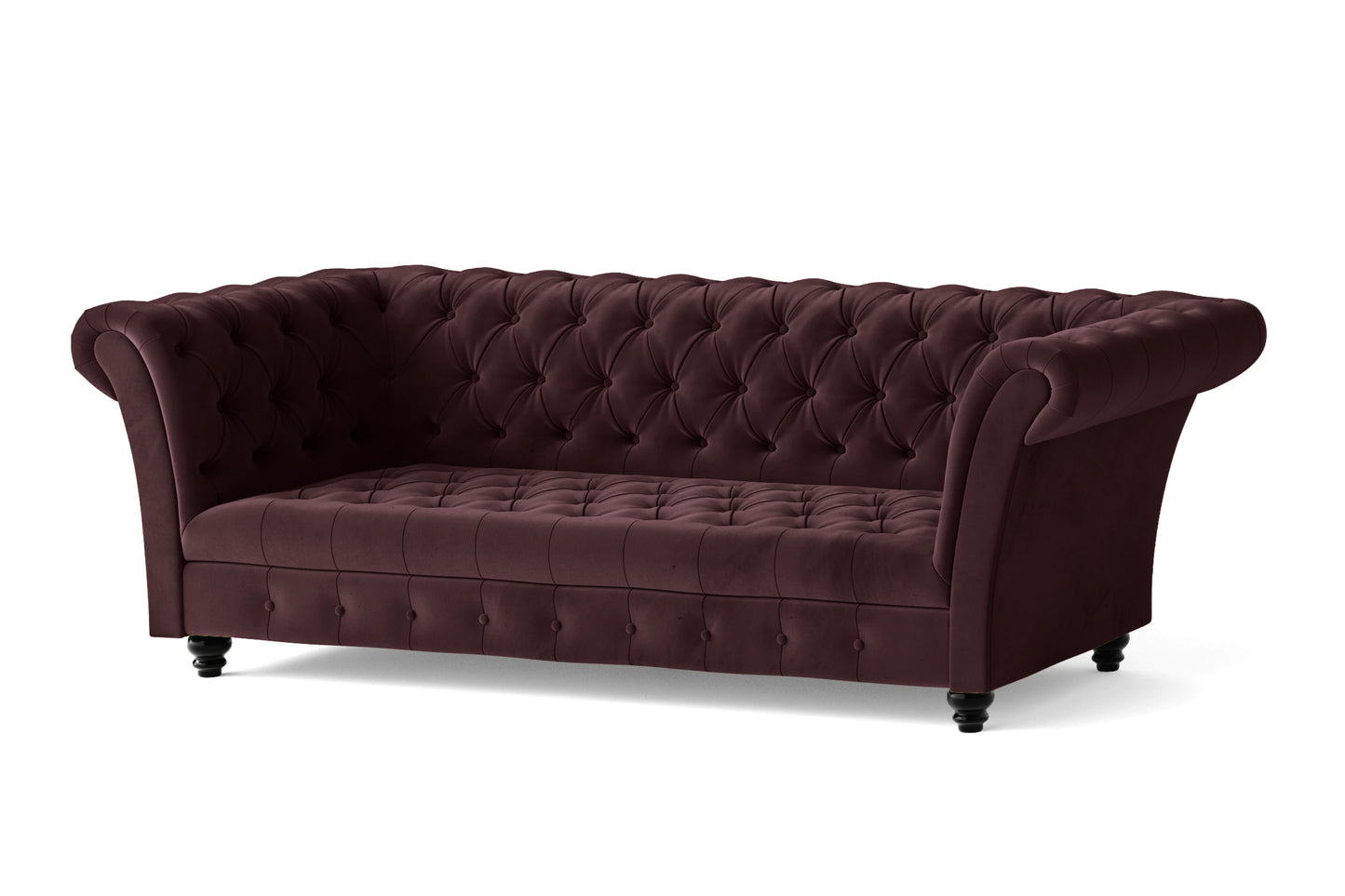 Civita 3 Seater Sofa Grape Velvet