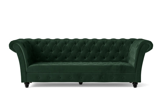 Civita 3 Seater Sofa Green Velvet