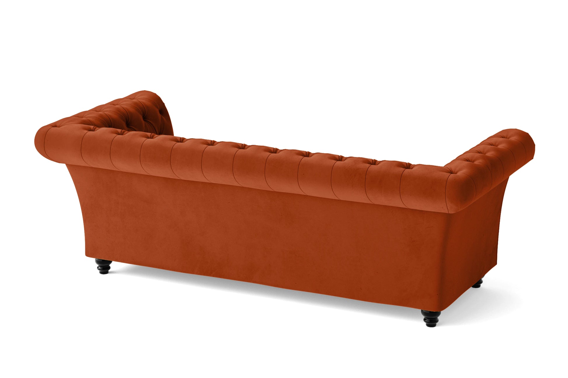 Civita 3 Seater Sofa Orange Velvet