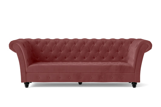 Civita 3 Seater Sofa Pink Velvet