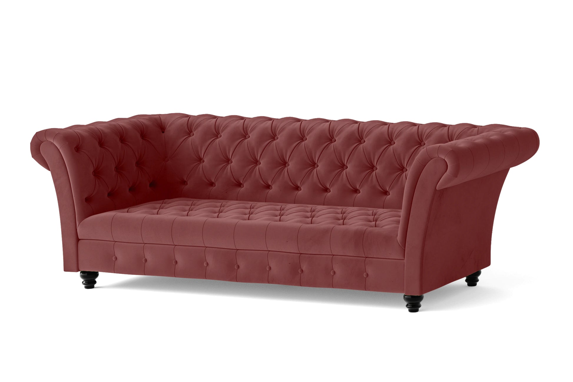 Civita 3 Seater Sofa Pink Velvet