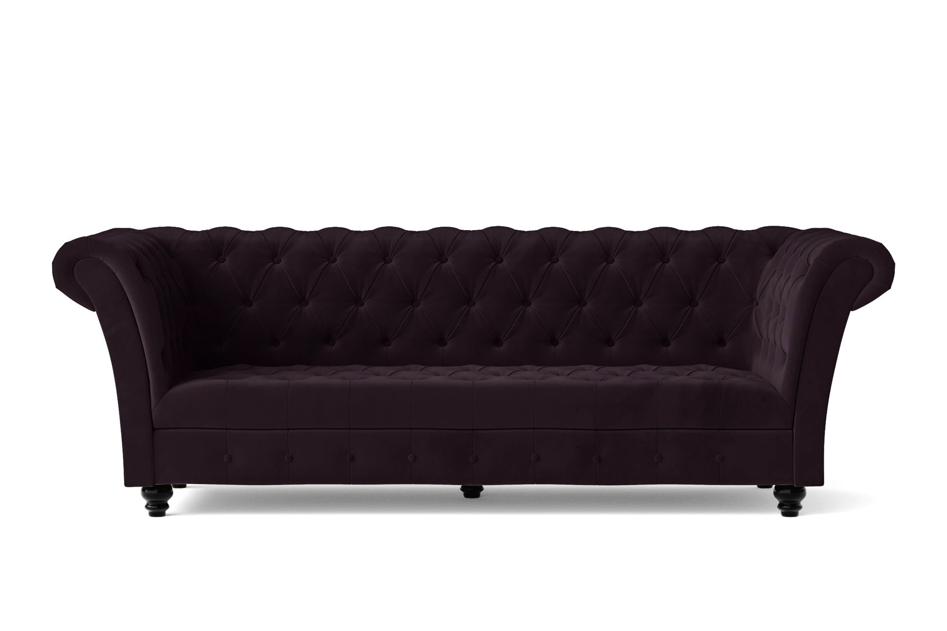 Civita 3 Seater Sofa Purple Velvet