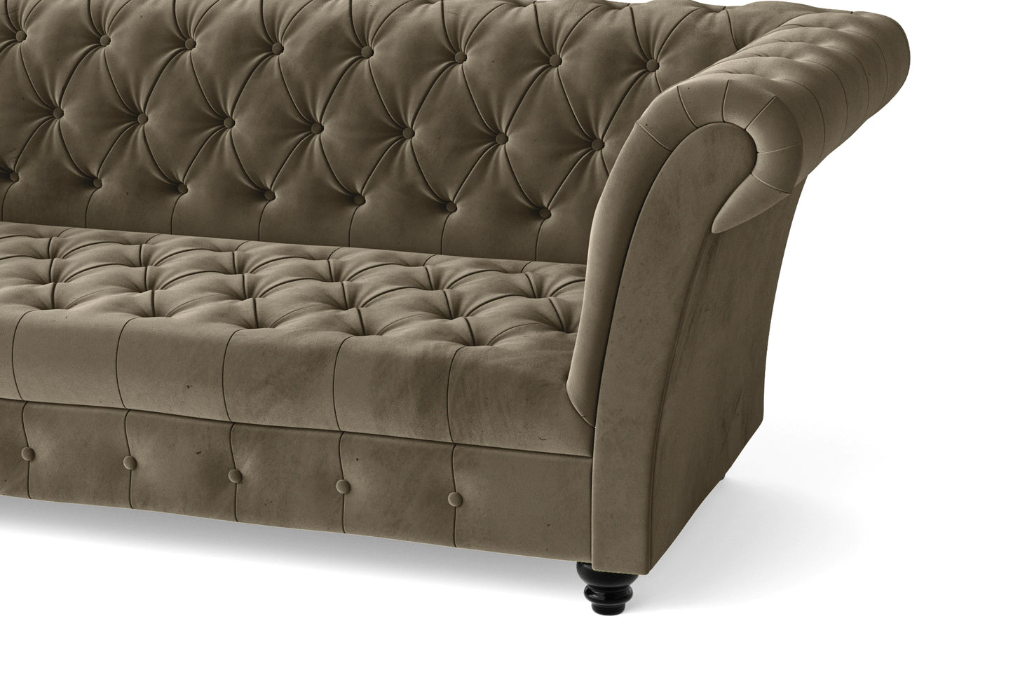 Civita 3 Seater Sofa Sand Velvet