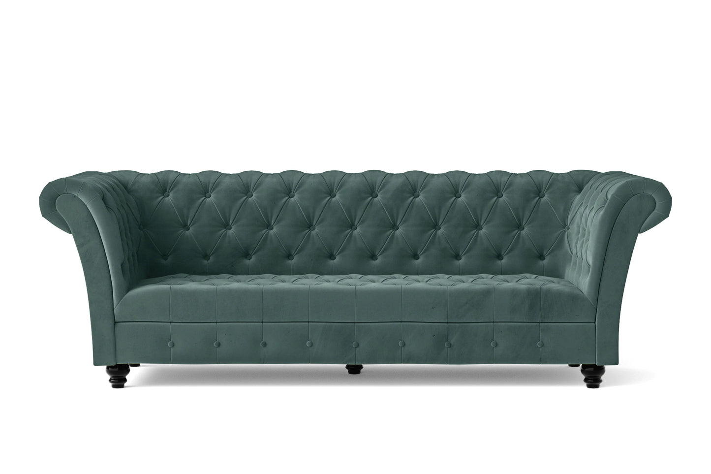 Civita 3 Seater Sofa Teal Velvet