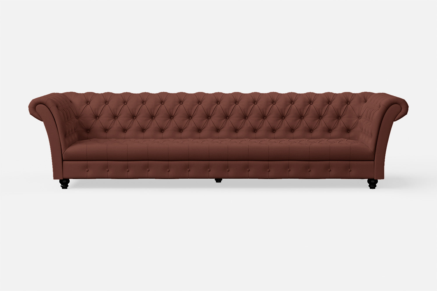 Civita 4 Seater Sofa Mauve Leather