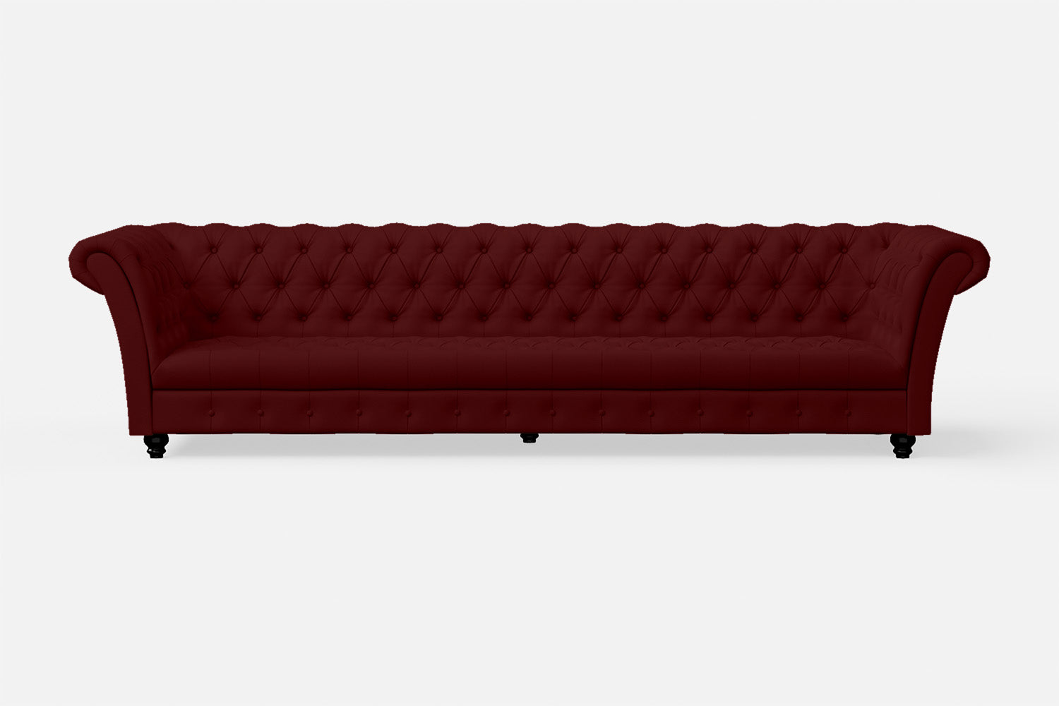 Civita 4 Seater Sofa Red Leather