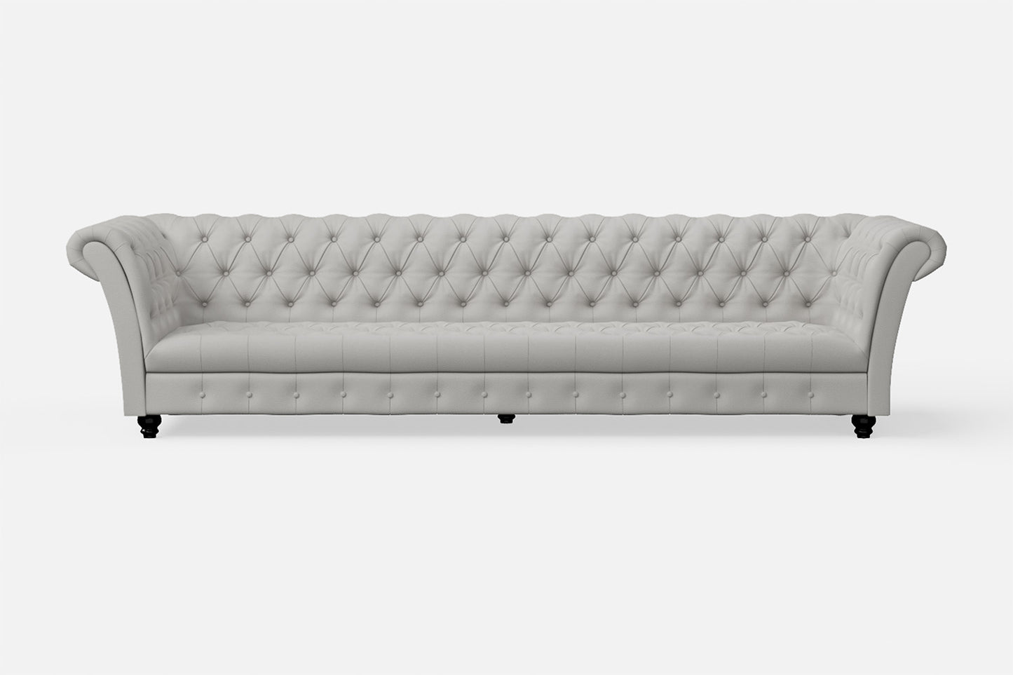 Civita 4 Seater Sofa White Leather