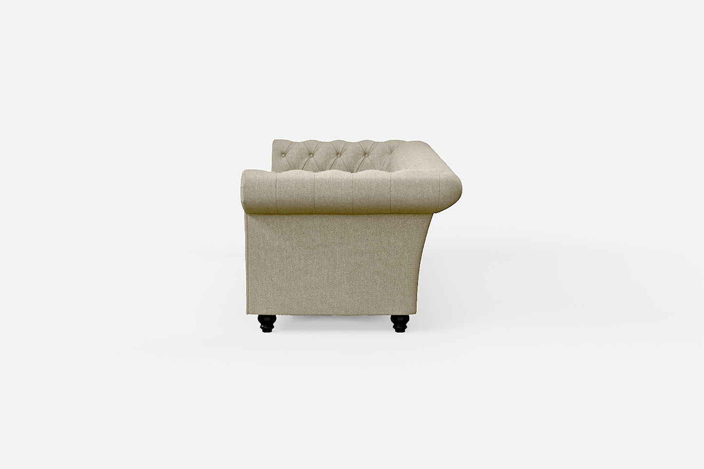 Civita 4 Seater Sofa Cream Linen Fabric