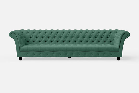 Civita 4 Seater Sofa Mint Green Linen Fabric