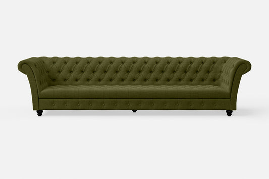 Civita 4 Seater Sofa Olive Linen Fabric