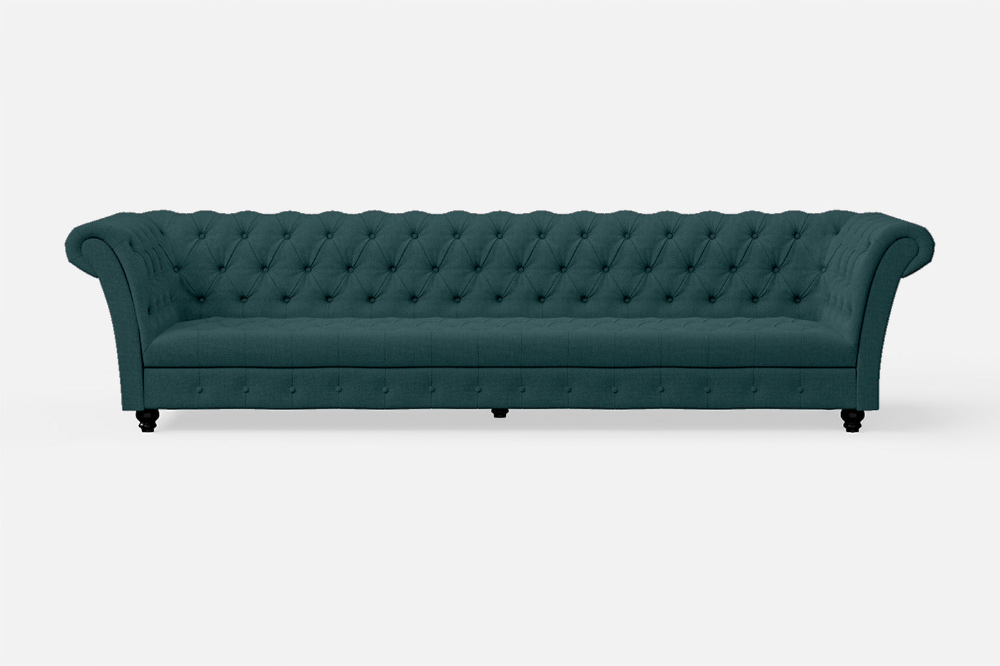 Civita 4 Seater Sofa Teal Linen Fabric