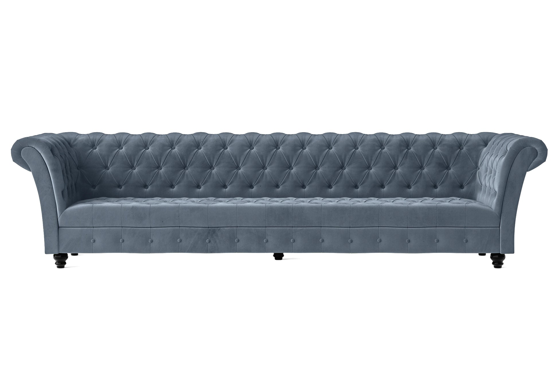 Civita 4 Seater Sofa Baby Blue Velvet