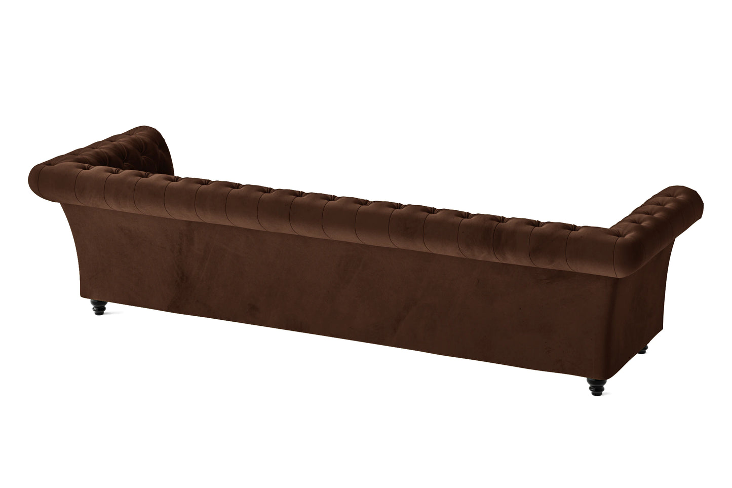 Civita 4 Seater Sofa Coffee Brown Velvet