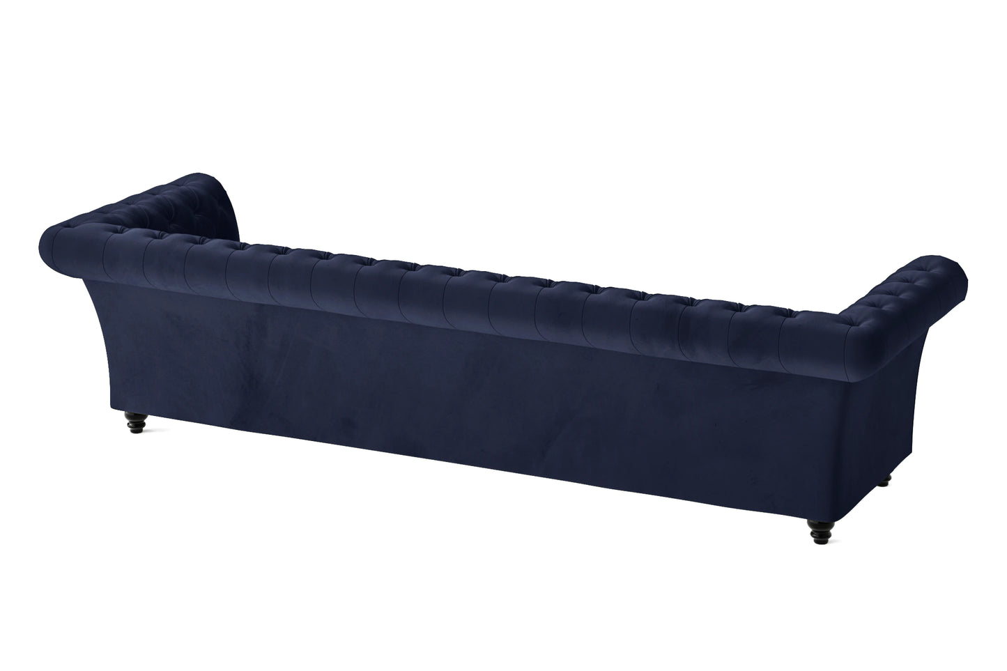 Civita 4 Seater Sofa Dark Blue Velvet