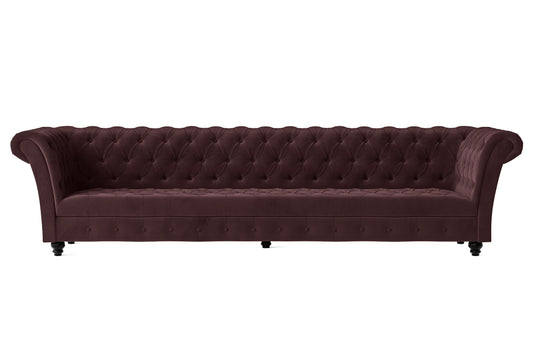 Civita 4 Seater Sofa Grape Velvet