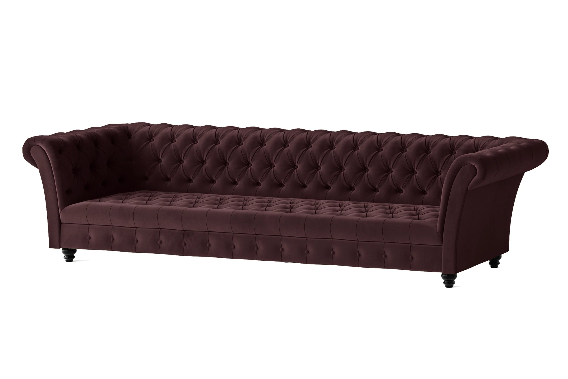 Civita 4 Seater Sofa Grape Velvet