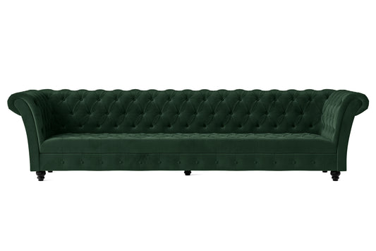 Civita 4 Seater Sofa Green Velvet