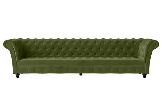 Civita 4 Seater Sofa Lime Velvet