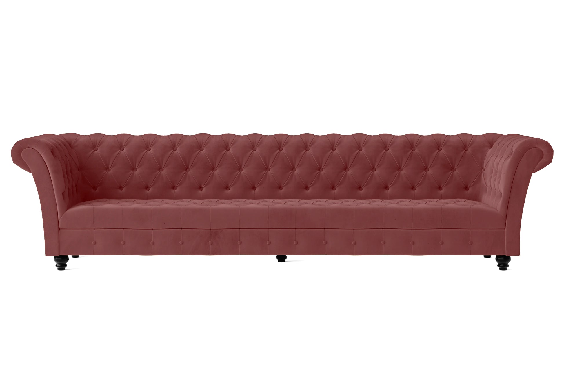 Civita 4 Seater Sofa Pink Velvet