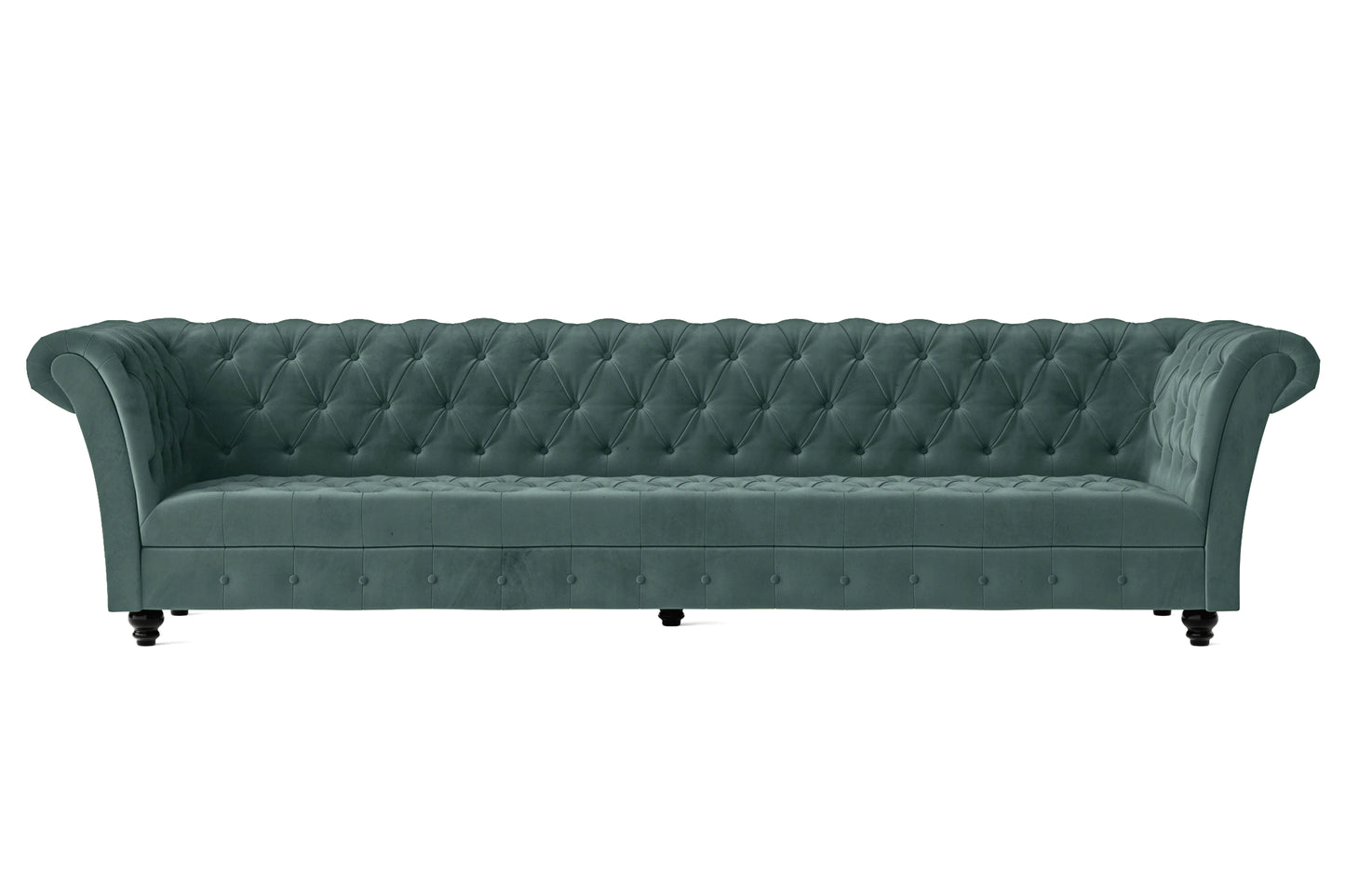 Civita 4 Seater Sofa Teal Velvet