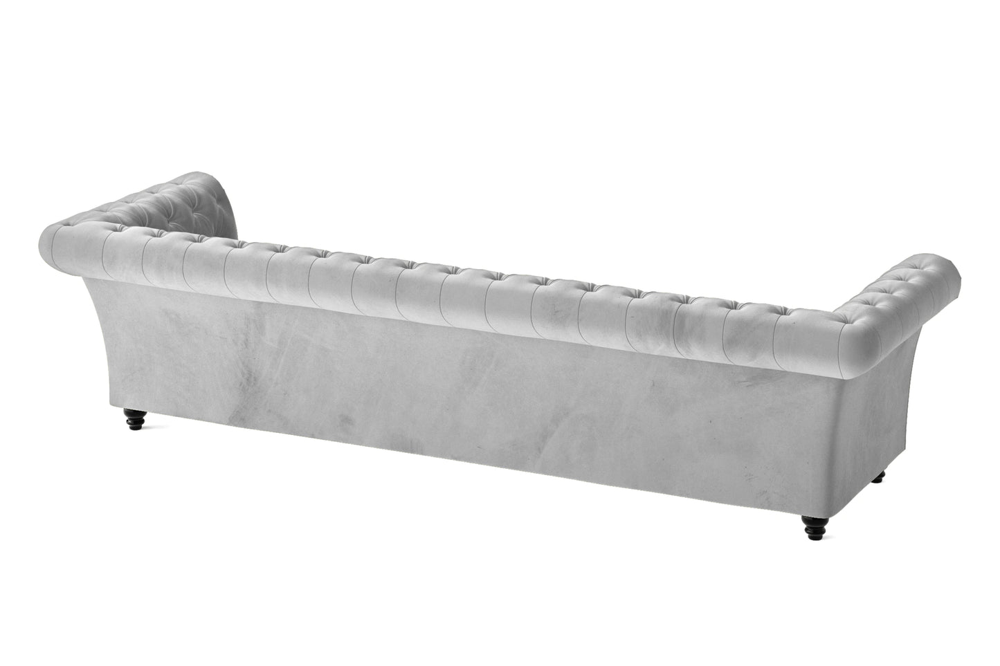 Civita 4 Seater Sofa White Velvet