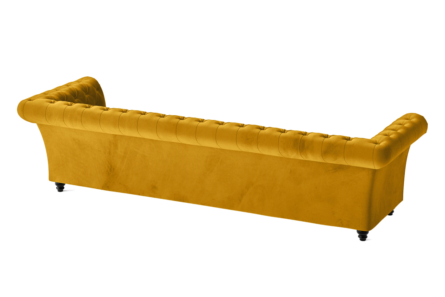 Civita 4 Seater Sofa Yellow Velvet