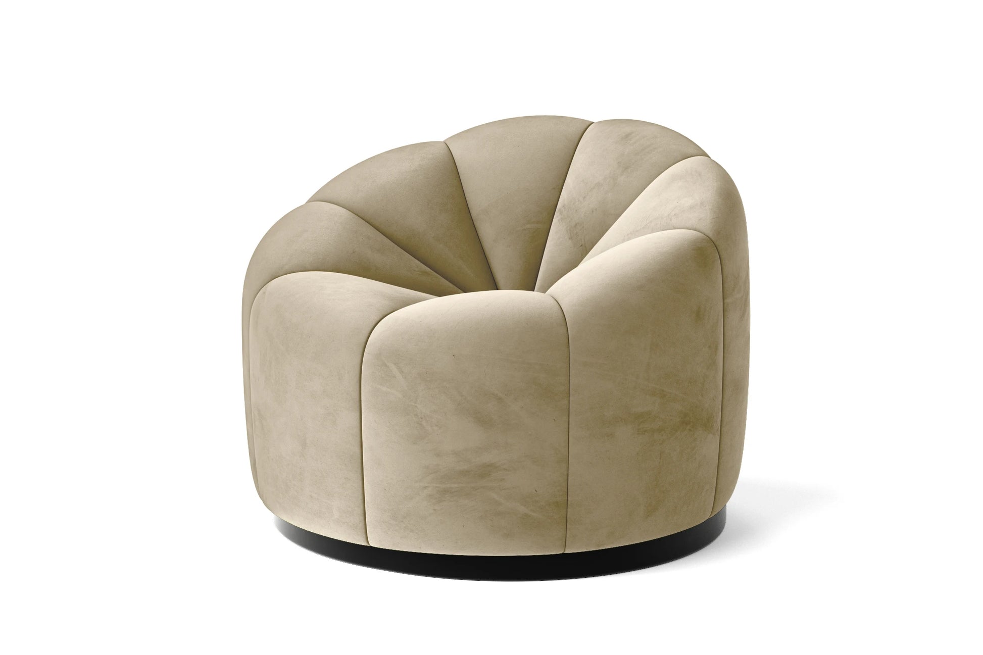 Columbia Armchair Cream Velvet