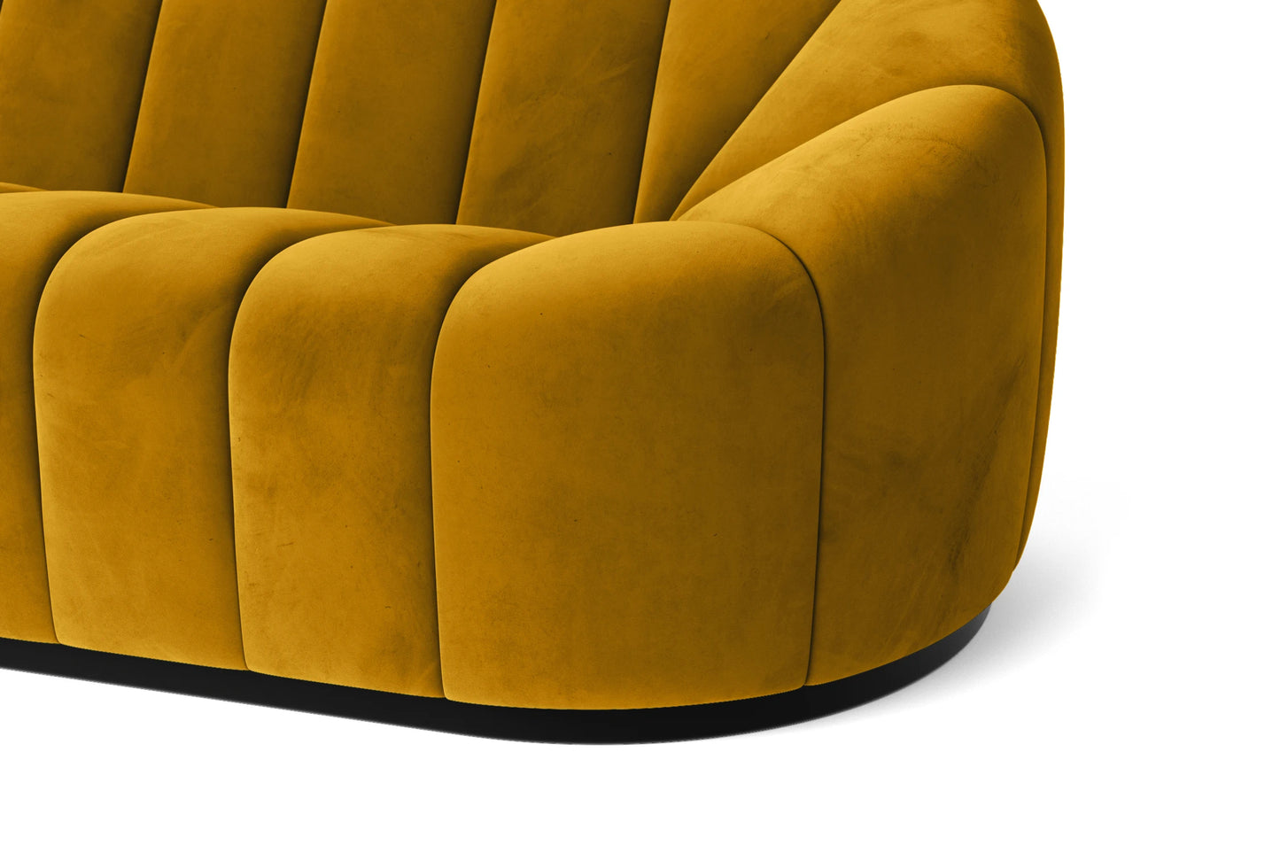 Columbia Armchair Yellow Velvet