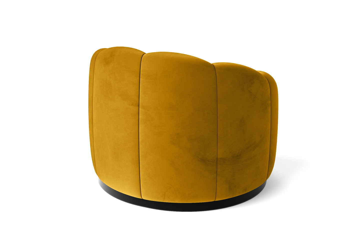 Columbia Armchair Yellow Velvet