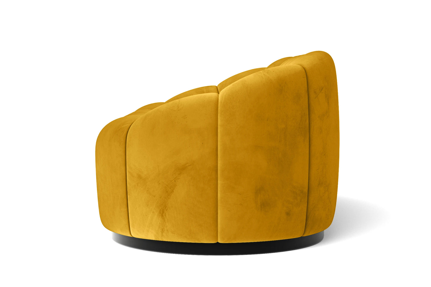 Columbia Armchair Yellow Velvet