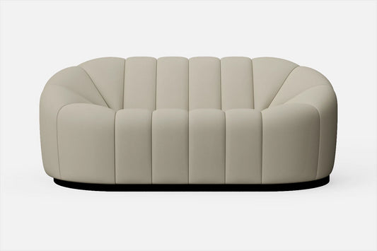 Columbia 2 Seater Sofa Cream Leather