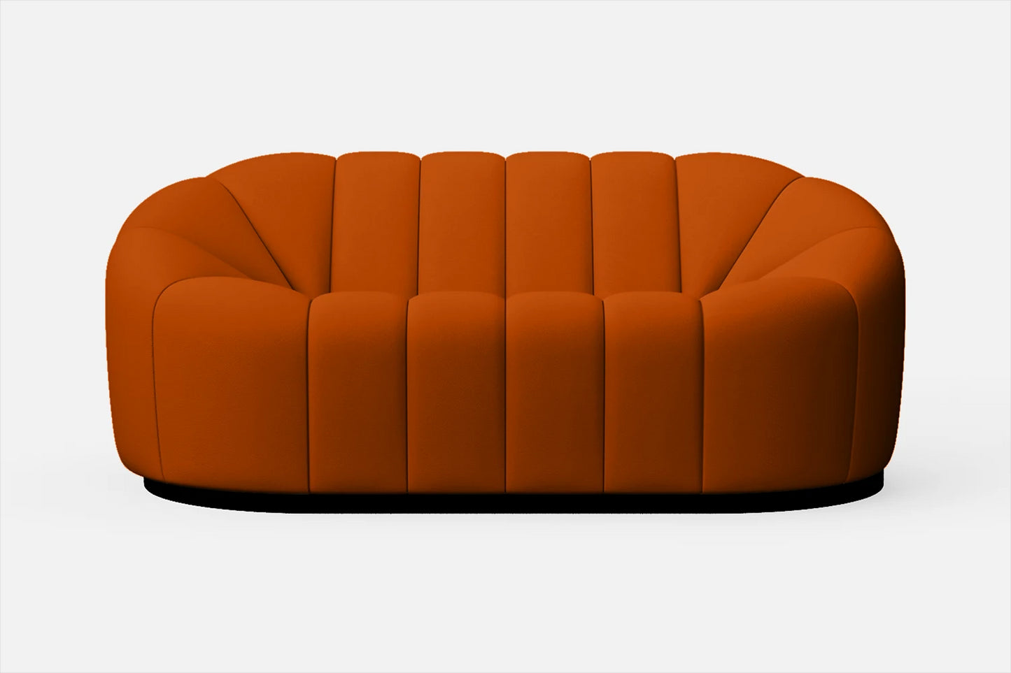 Columbia 2 Seater Sofa Orange Leather