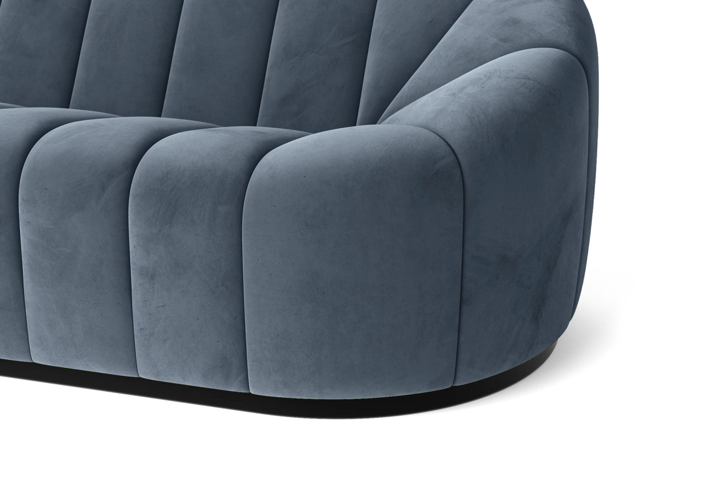 Columbia 2 Seater Sofa Baby Blue Velvet