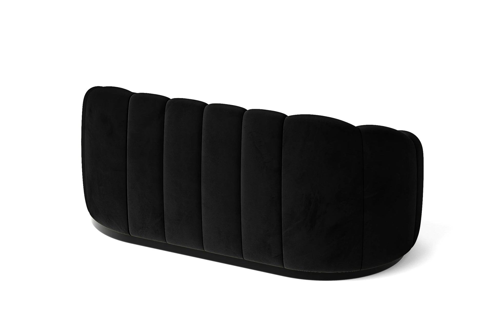 Columbia 2 Seater Sofa Black Velvet