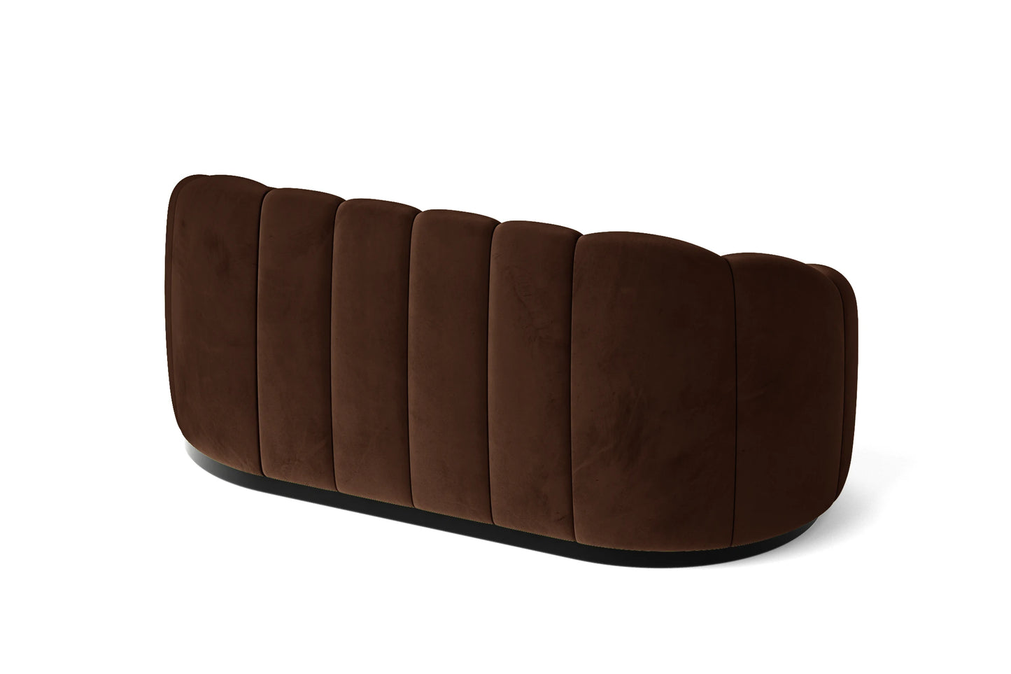 Columbia 2 Seater Sofa Coffee Brown Velvet