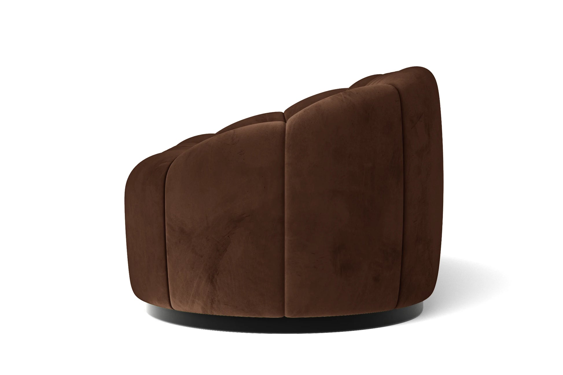 Columbia 2 Seater Sofa Coffee Brown Velvet