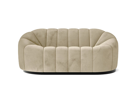 Columbia 2 Seater Sofa Cream Velvet