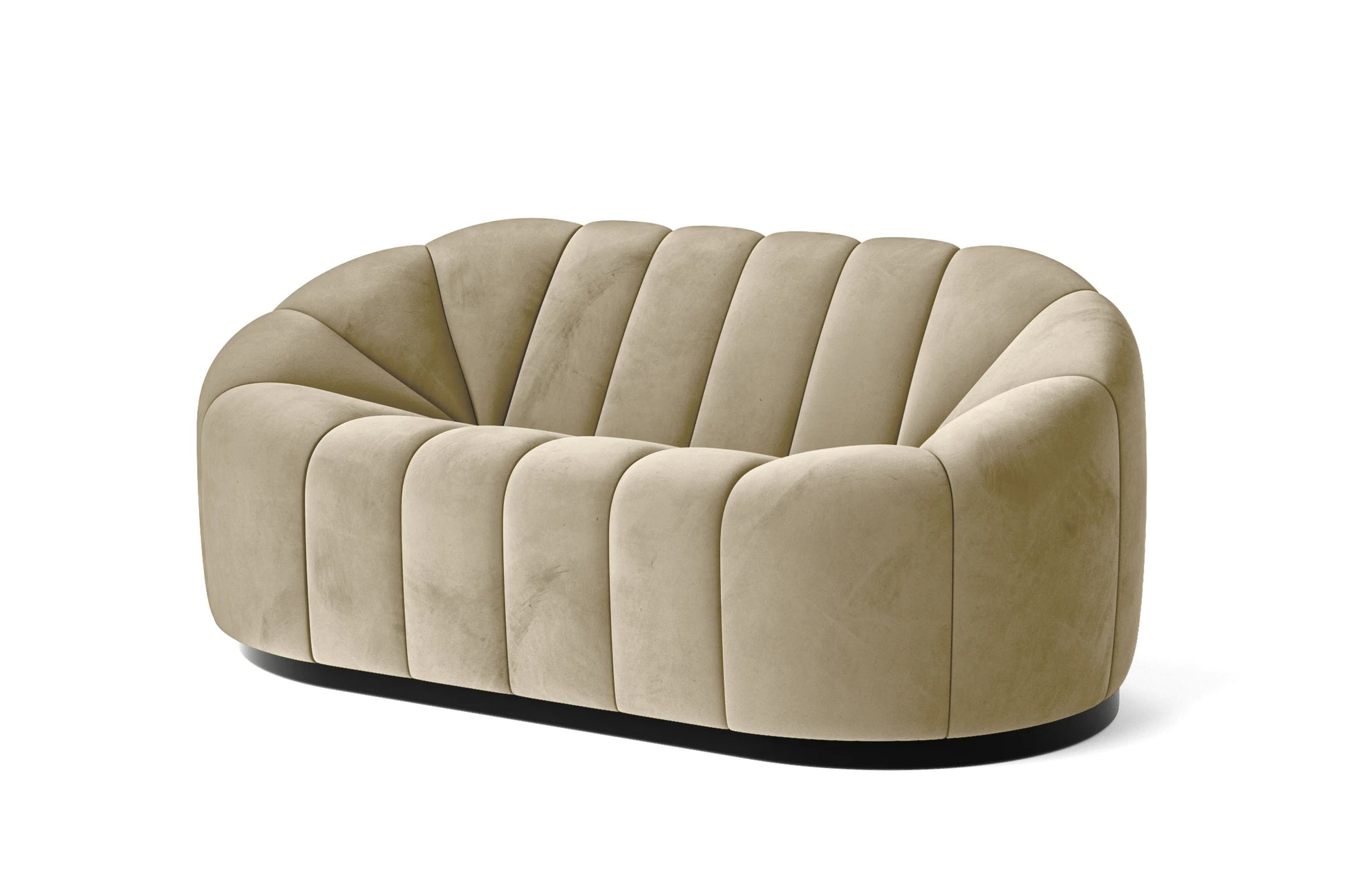 Columbia 2 Seater Sofa Cream Velvet